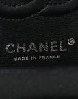 Iridescent Caviar Quilted Small Double Flap Black