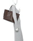 Damier Ebene Neo Neverfull MM Rose Ballerine