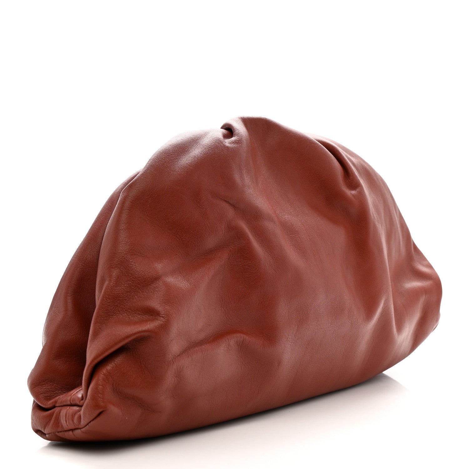Smooth Butter Calf The Pouch Oversized Clutch Bordeaux