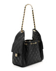 Caviar Quilted Small CHNL 25 Handbag Black