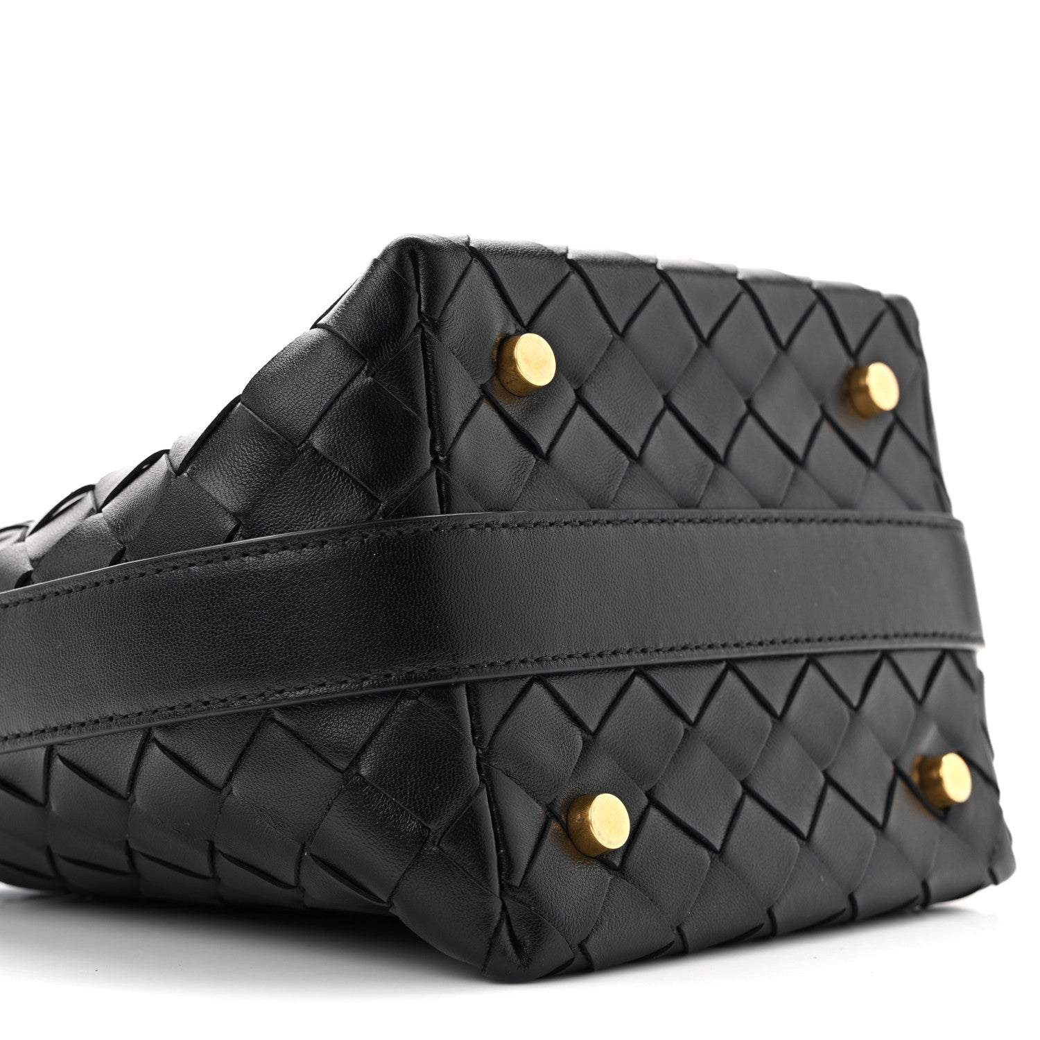 Calfskin Nappa Intrecciato Candy Wallace Black