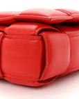 Lambskin Maxi Intreccio Padded Chain Cassette Crossbody Bag Nail Polish