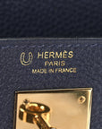 Togo Horseshoe Au Galop Kelly Retourne 28 Bleu Nuit Rouge H Fauve