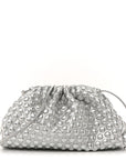 Metallic Fabric Bubble Wrap The Mini Pouch Silver