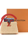 LV X TM Rattan Denim Calfskin Cerises Capucines Mini