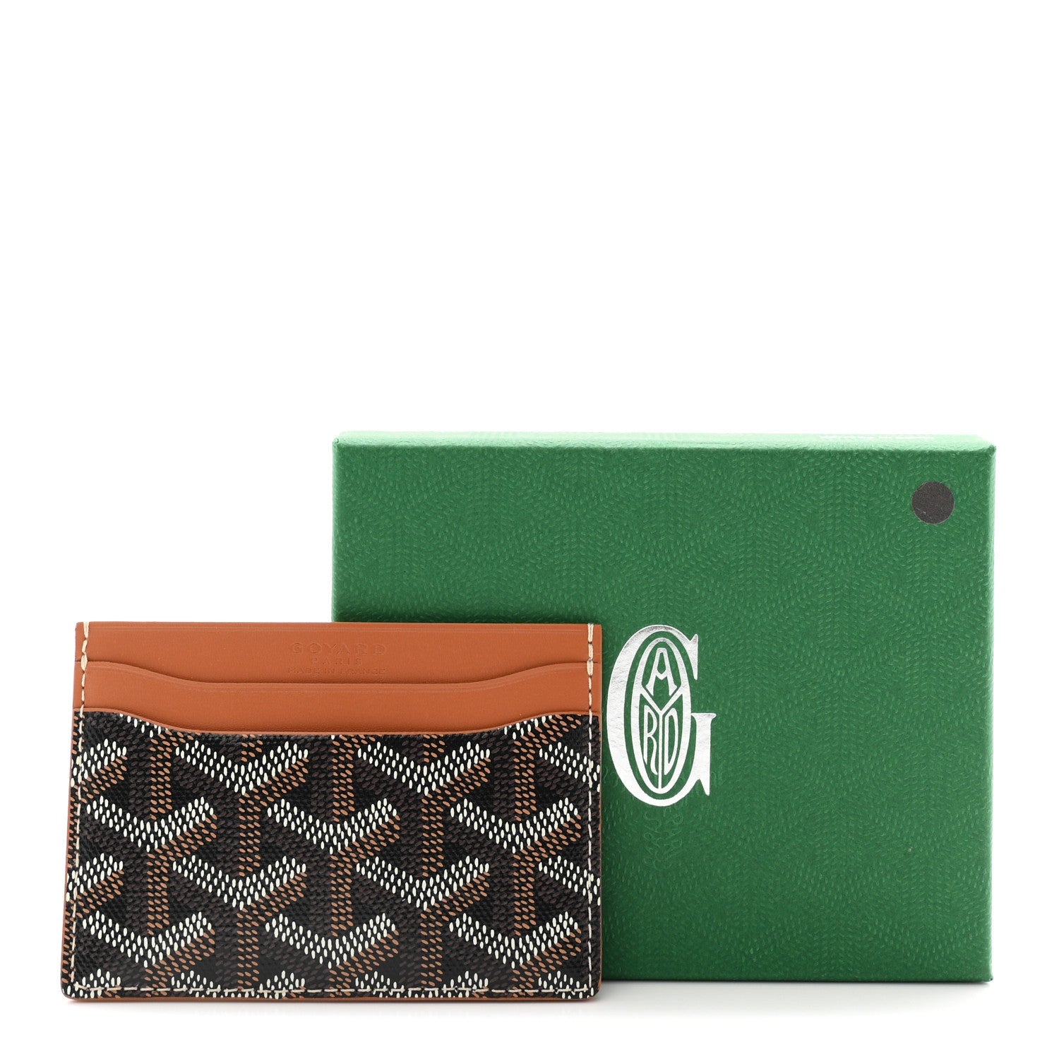 Goyardine Saint Sulpice Card Holder Black Gold