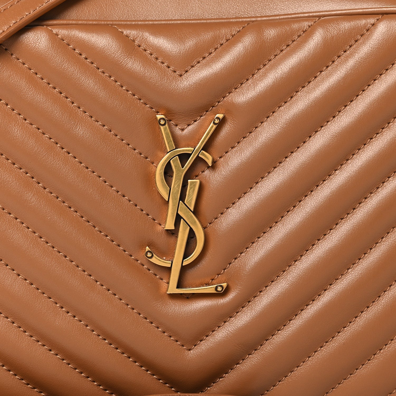 Calfskin Matelasse Monogram Lou Camera Bag Cinnamon