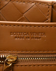 Suede Intrecciato Small Andiamo Shoulder Bag Amber