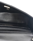 Lambskin Quilted Mini Rectangular Flap Black