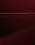 Box Calfskin Teen Classic Box Flap Bag Burgundy