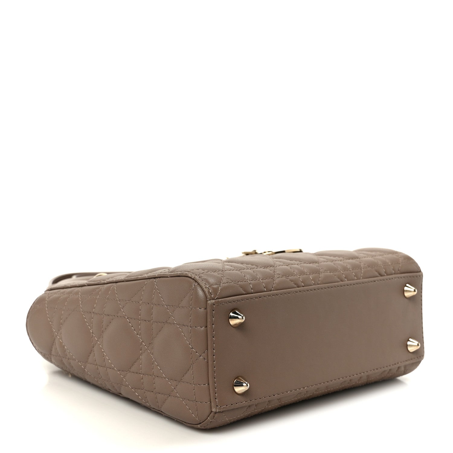 Lambskin Cannage Small My ABCD1OR Lady D1OR Warm Taupe