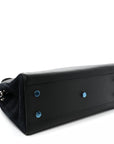 Grained Calfskin Medium Rive Gauche Cabas Black