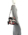 X JAMES JEAN Vitello DNA Flat Messenger Bag Black