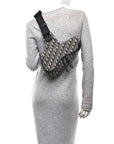 Oblique Mens Saddle Bag Blue