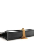 Smooth Calfskin Medium Classic Monogram Kate Tassel Satchel Black