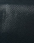 Metallic Caviar Quilted Jumbo Double Flap Dark Blue