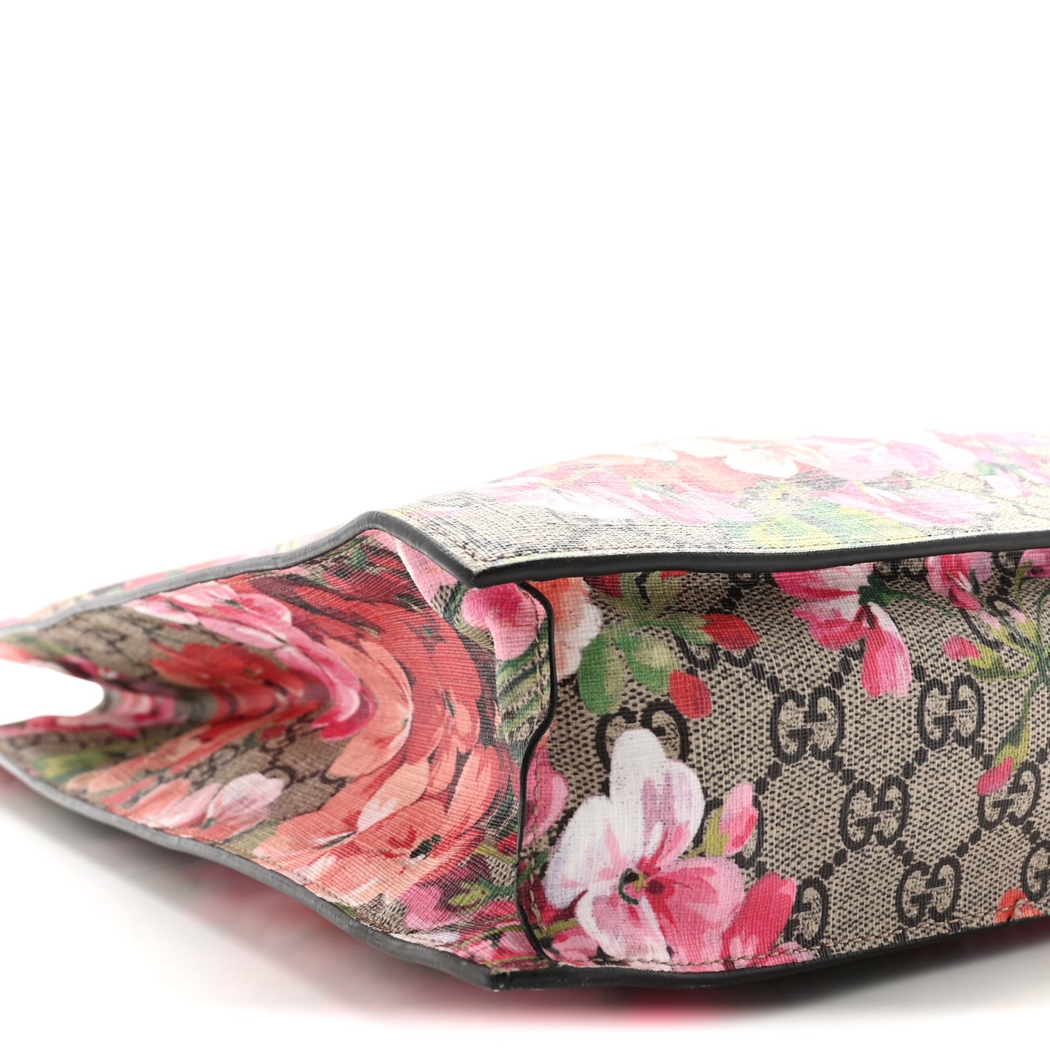 Soft GG Supreme Monogram Blooms Vertical Tote Beige Multicolor Dry Rose