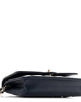 Lambskin Quilted Hold The Line Wallet On Chain WOC Dark Blue