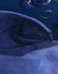 Calfskin Cannage Diamond Medium Lady D-Joy Navy Blue