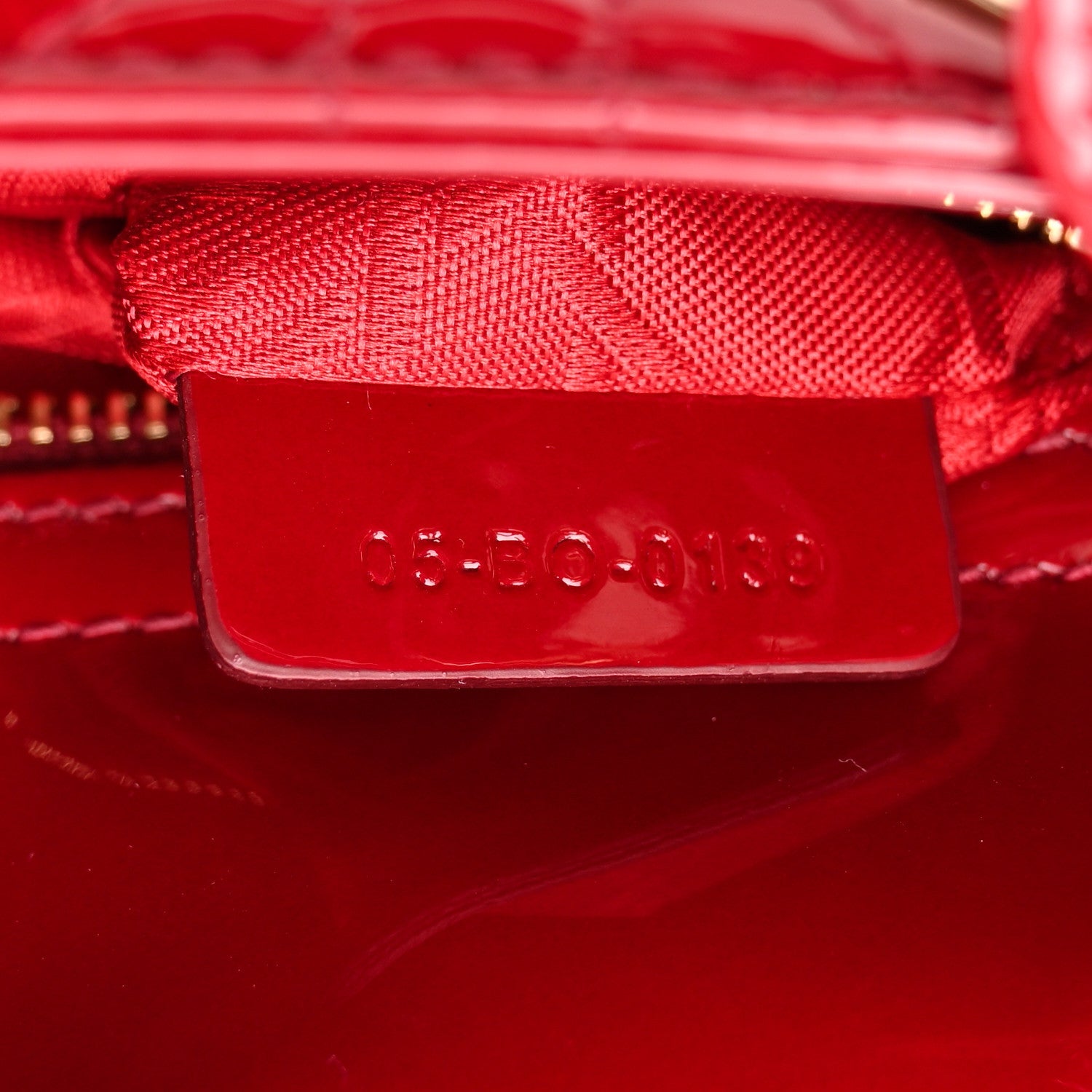 Patent Cannage Mini Lady D1OR Red