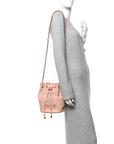 Caviar Deauville Drawstring Bucket Bag Light Pink