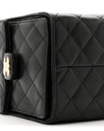 Caviar Quilted Medium CHNL 25 Handbag Black