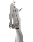 GG Supreme Monogram Mini Dionysus Chain Wallet Beige Taupe