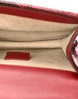 Snakeskin Mini Dionysus Shoulder Bag Red