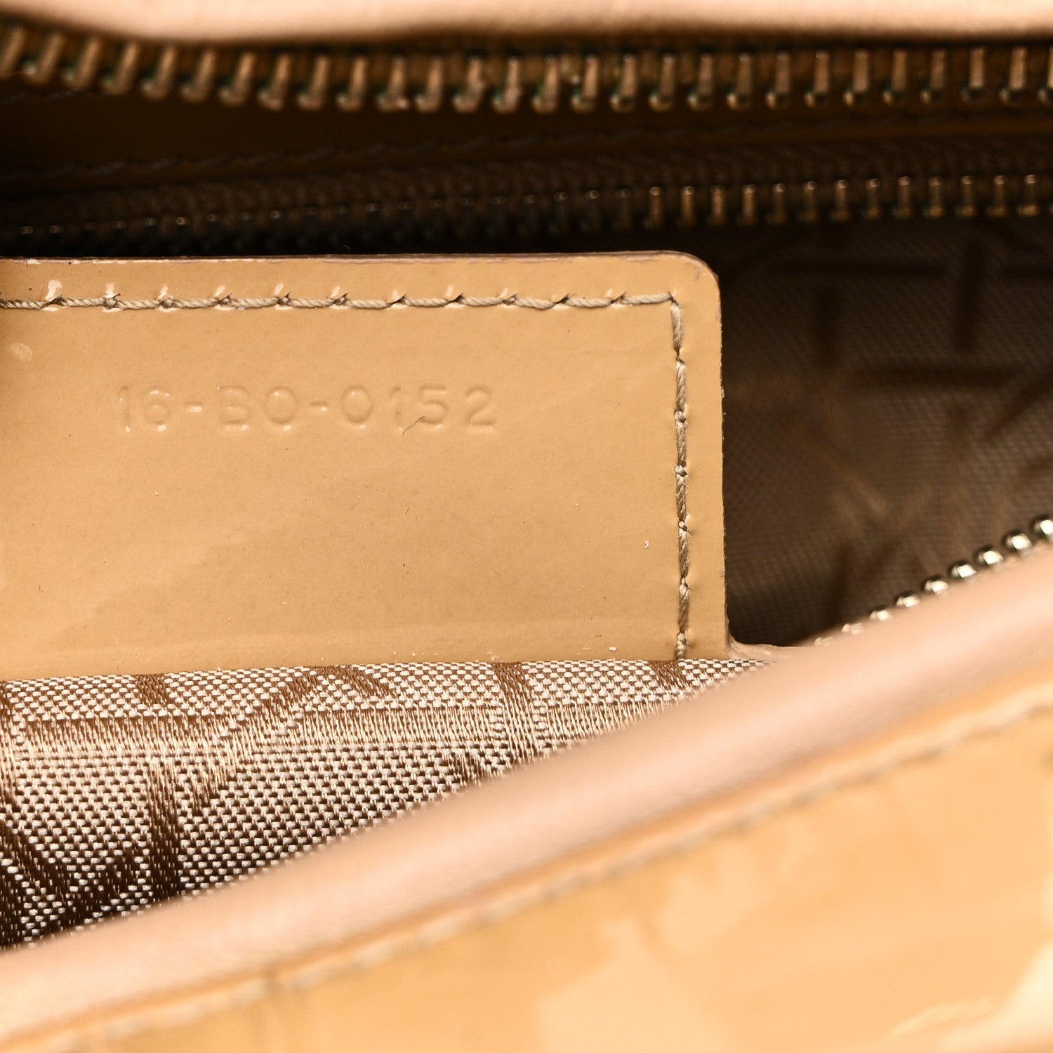 Patent Cannage Large Lady D1OR Dark Beige