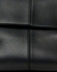 Calfskin Medium Falcon Shoulder Bag Black