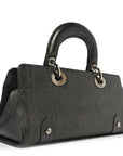 Metallic Calfskin Cannage Stitched Small East West Lady D1OR Bronze