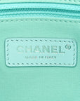 Shaded Calfskin Small Deauville Tote Light Green Turquoise Purple