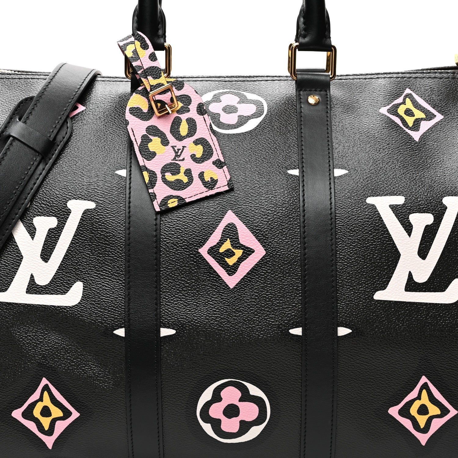 Monogram Giant Wild At Heart Keepall Bandouliere 45 Black