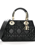 Lambskin Cannage The Lady 95.22 Black