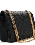 Aged Calfskin Quilted 2.55 Reissue 226 Flap Black