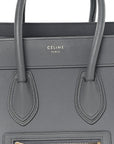 Baby Drummed Calfskin Micro Luggage Kohl