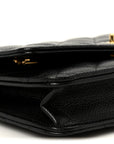 Caviar Quilted CC Turnlock Wallet On Chain WOC Black