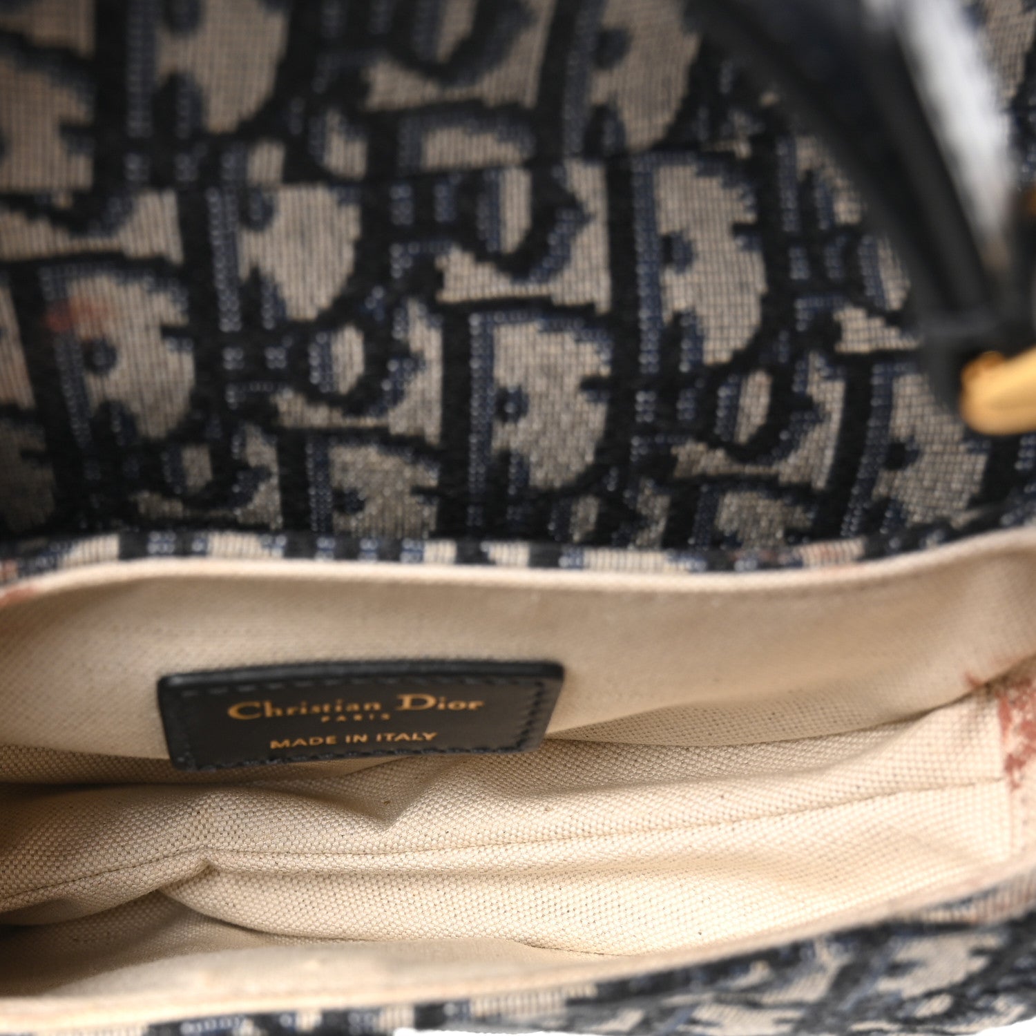 Oblique Mini Saddle Bag Blue