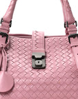 Light Calf Intrecciato Medium Roma Mallow
