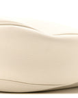 Supple Calfskin Cuir Triomphe Heloise Shoulder Bag White