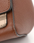 Calfskin Vintage Check Note Crossbody Bag Tan