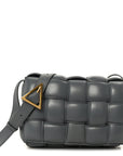 Nappa Maxi Intreccio Padded Cassette Crossbody Bag Thunder