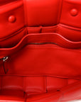 Lambskin Maxi Intreccio Padded Chain Cassette Crossbody Bag Nail Polish
