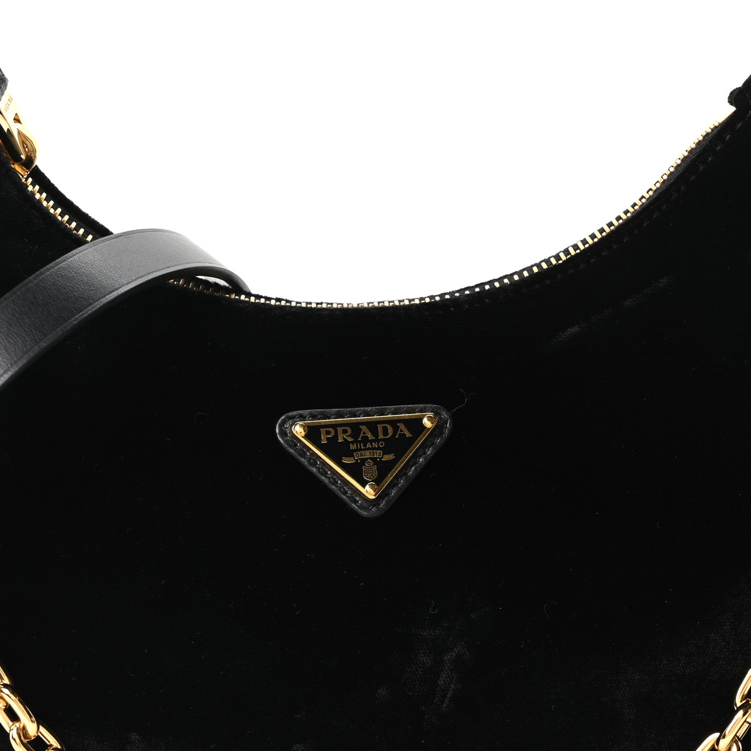 Velvet Nappa Mini Re-Edition Shoulder Bag Black