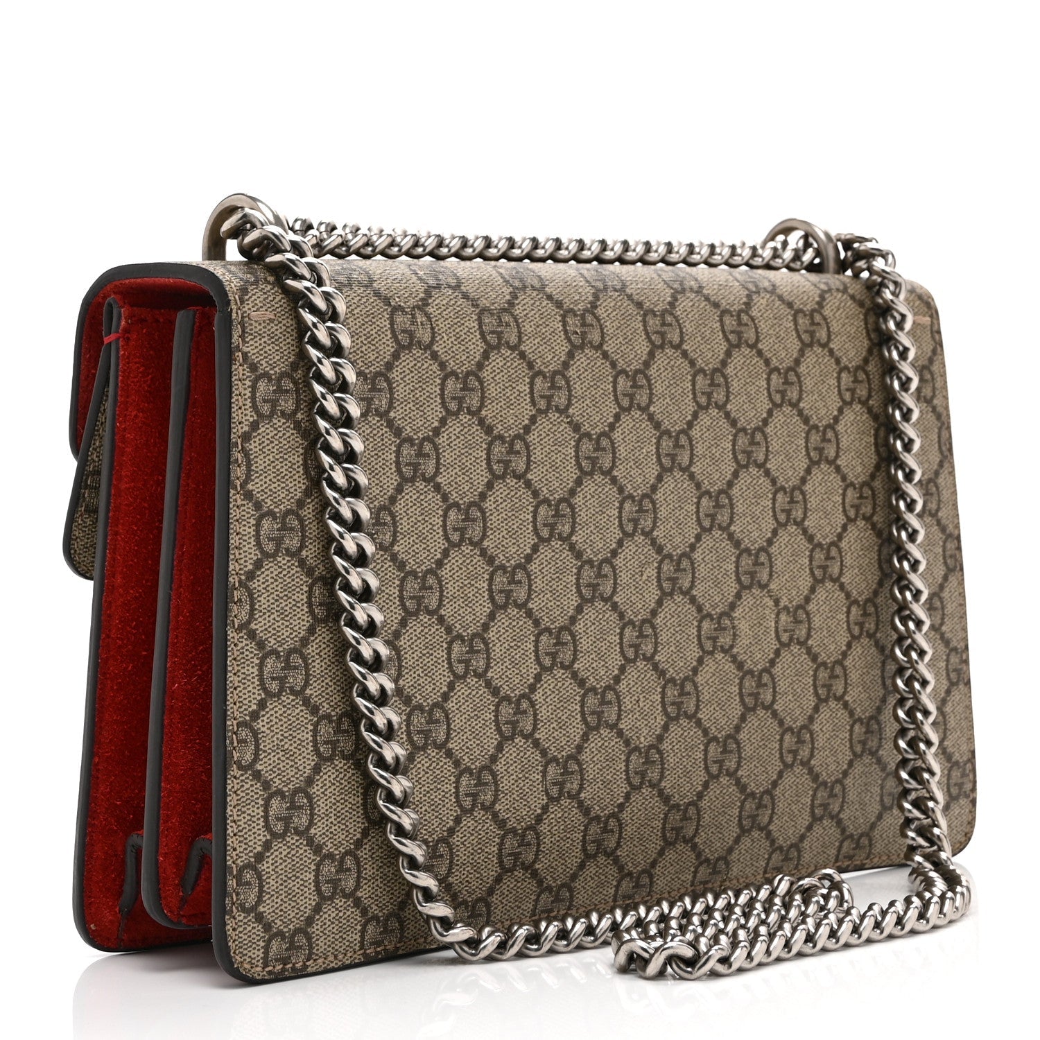 GG Supreme Monogram Small Dionysus Shoulder Bag Red