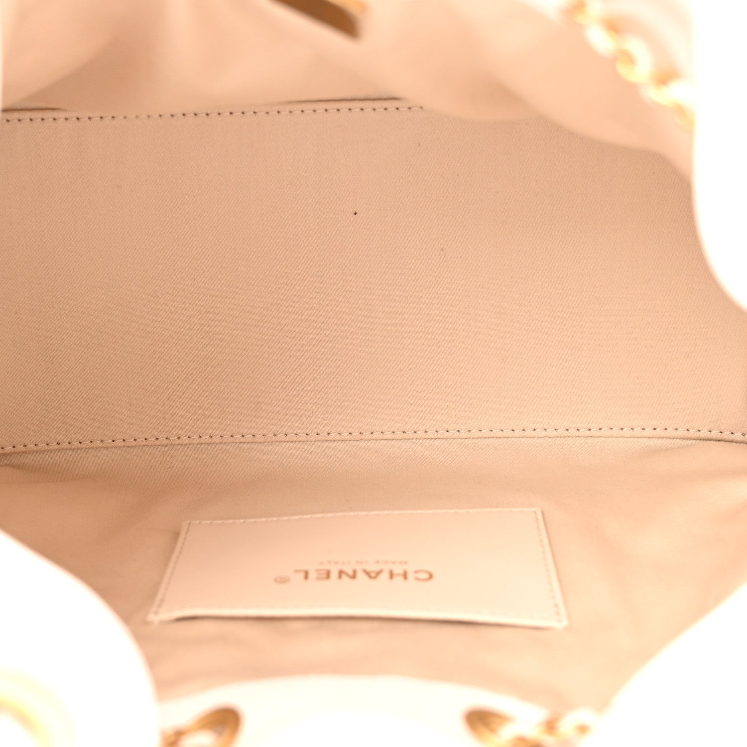 Caviar Quilted Small CHNL 25 Handbag White