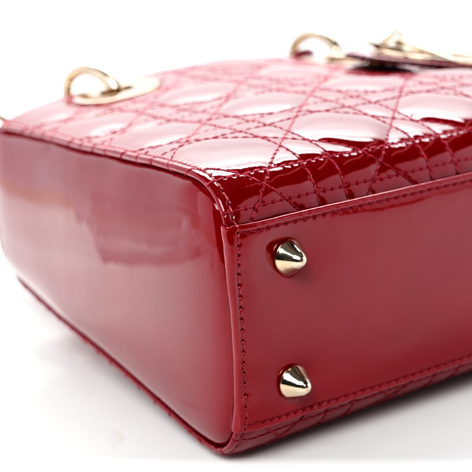 Patent Cannage Small Lady D1OR Cherry Red