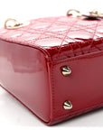 Patent Cannage Small Lady D1OR Cherry Red