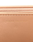 Caviar Quilted Wallet on Chain WOC Beige