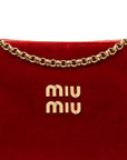 Velluto Mini Pouch Rosso